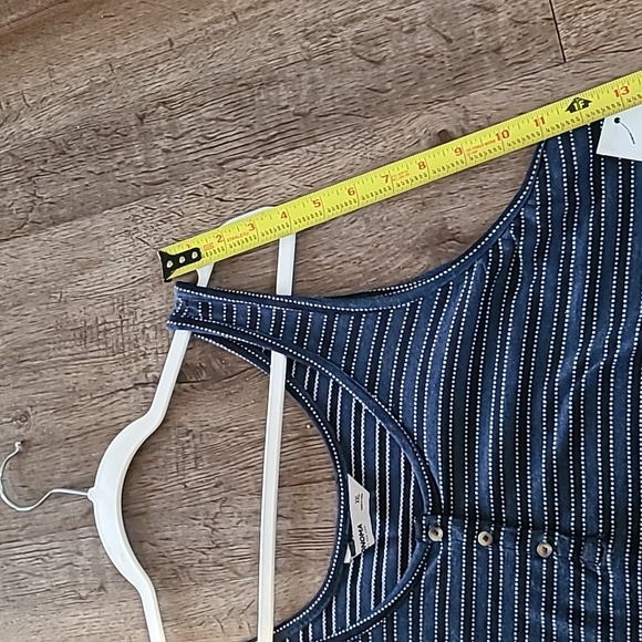 SONOMA BRAND WOMENS NAVY AND WHITE STRIPED TANK TOP SIZE XX LARGE - Picture 7 of 8